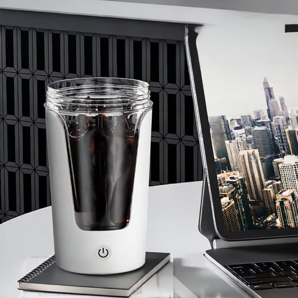 Electric Protein Shaker Bottle - Self-Mixing
