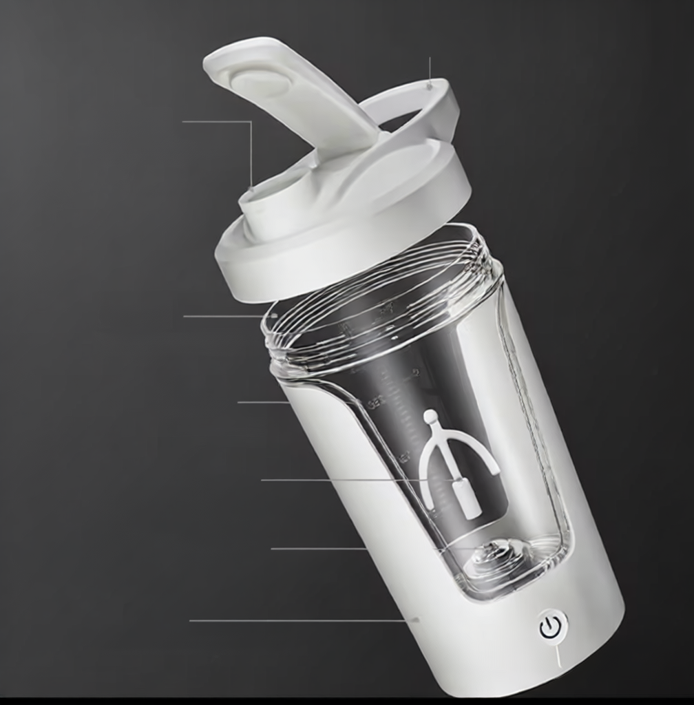 Electric Protein Shaker Bottle - Self-Mixing